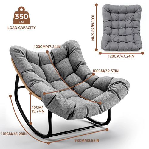 Egg shaped rocking - rocking, chair