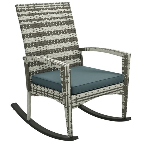 Outsunny garden rattan rocking - rattan,