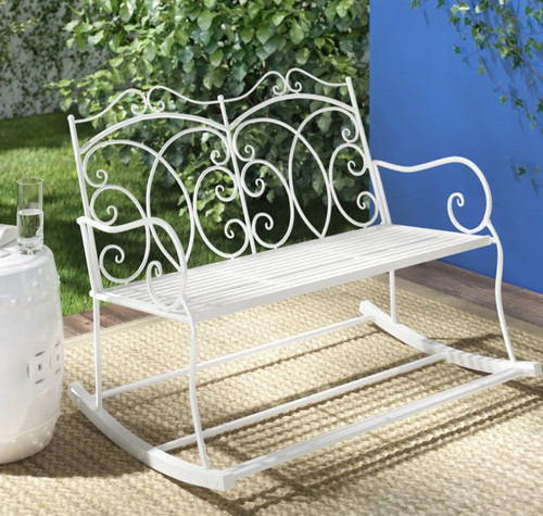 Garden rocking bench - garden,