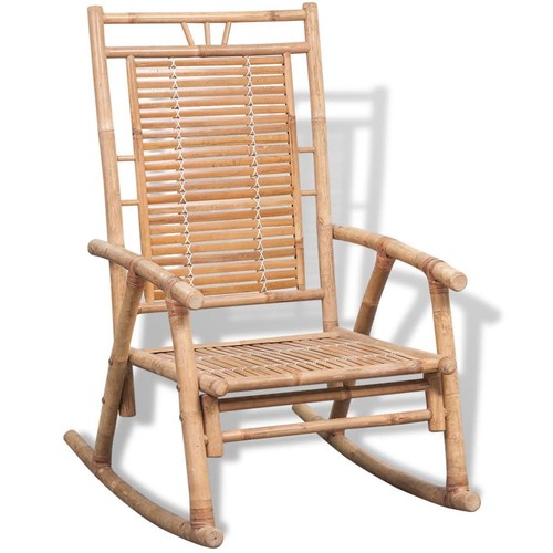 Bamboo rocking chair wooden - rocking,
