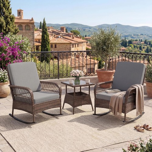 3pc garden rocking - garden,