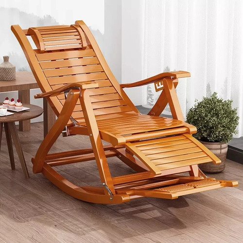 Bamboo recliner rocking chair - rocking,