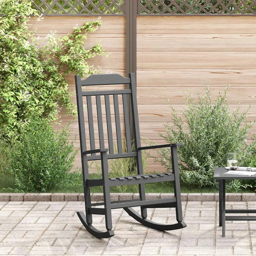 Rocking chair black resin - chair,