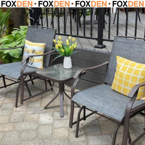 Seat rocking glider chairs - 2-seat,