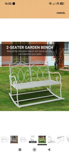 Outsunny seater metal - 2,