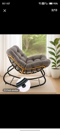 Garden rocking chair rattan - rocking, –rattan