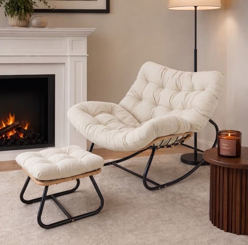 Garden rocking chair rattan - rocking, –rattan