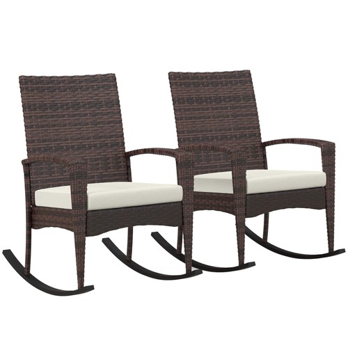 Outdoor rattan rocking - pe,