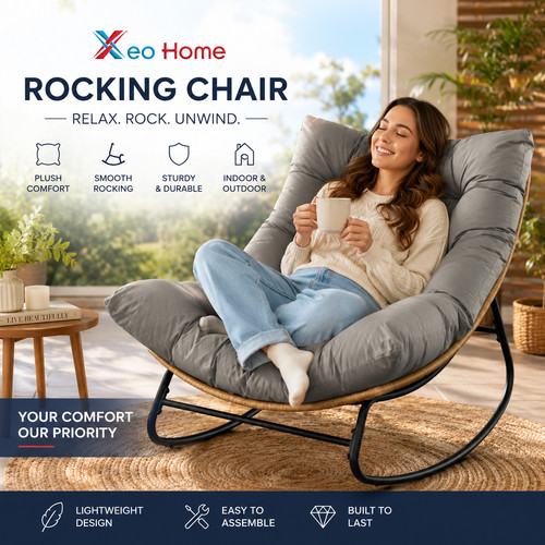 Garden rocking chair with - rocking,