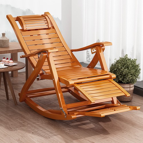 Bamboo recliner rocking chair - rocking,